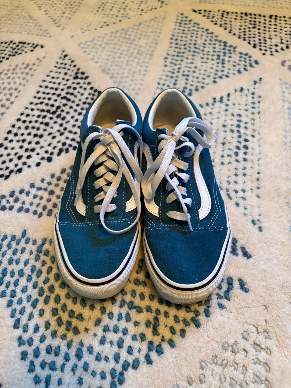 Teal Vans Old School